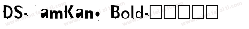 DS-NamKang Bold字体转换